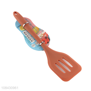 Wholesale heat resistant non-stick silicone slotted turner cooking slotted spatula