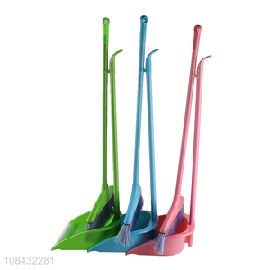 High quality plastic brooms dustpans set for home