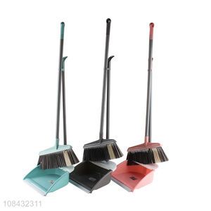 Hot sale plastic brooms dustpans set household cleaning tools