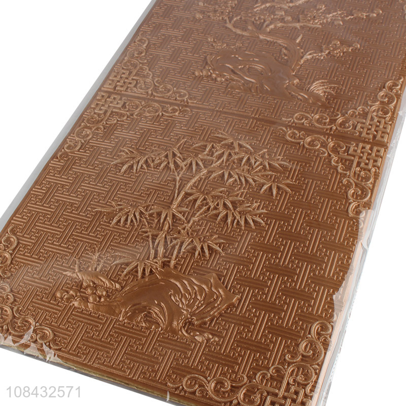 Wholesale Chinese classic style 3d foam embossed wallpaper for TV background