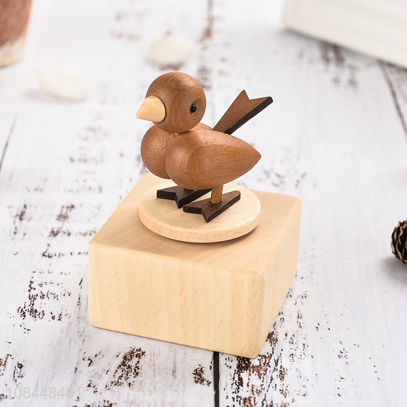 Hot selling wooden bird music box wooden crafts birthday gift home decoration