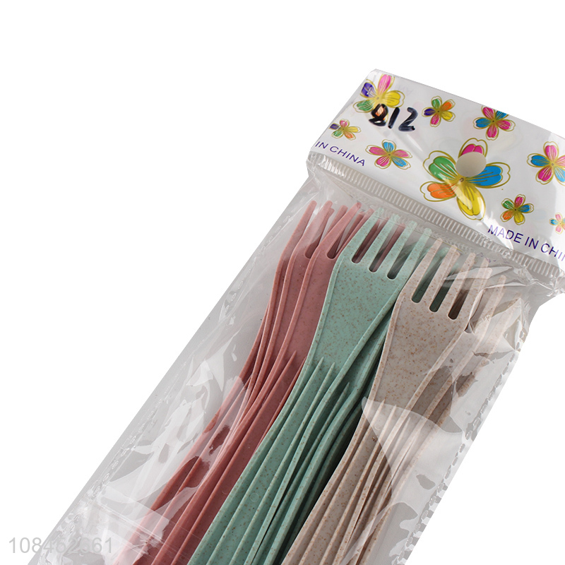 High quality wheat straw fork home portable fruit fork