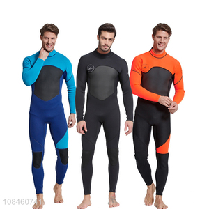 Wholesale 3mm men neoprene wetsuit long sleeved full body diving suit