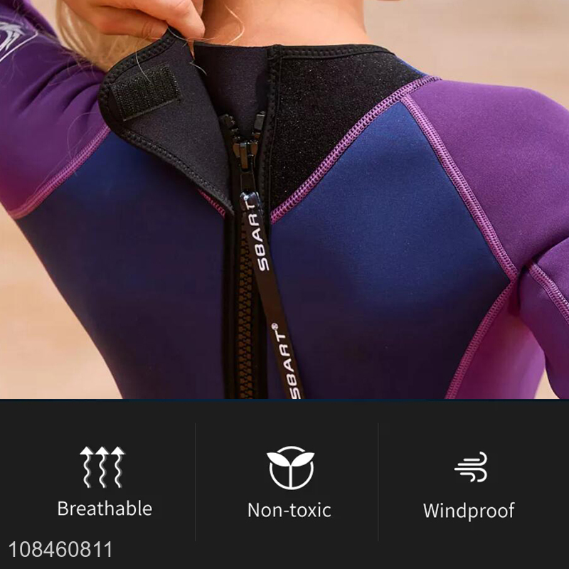 Hot selling 3mm neoprene women wetsuit full wetsuit for surfing diving