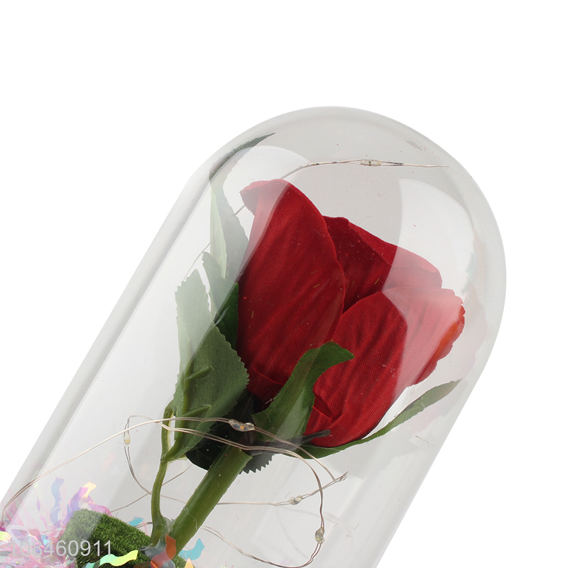 China products clear glass cover protect flower decoration