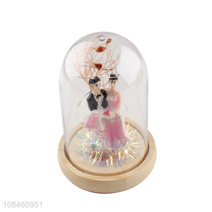 Popular products valentine gift glass cover tabletop ornaments for sale