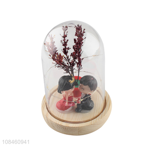 Wholesale from china home décor glass cover desktop decorations