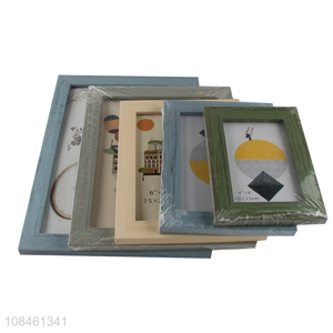 Good quality wooden grain density board picture frame for display pictures
