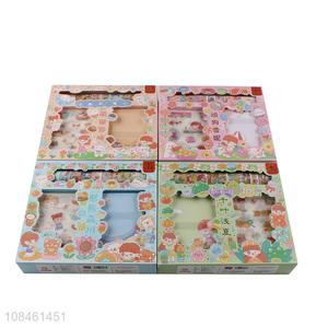 Yiwu direct sale creative paper hand account stickers tool set