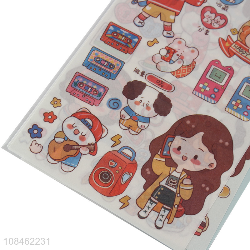 Online wholesale cartoon stickers hand account materials set