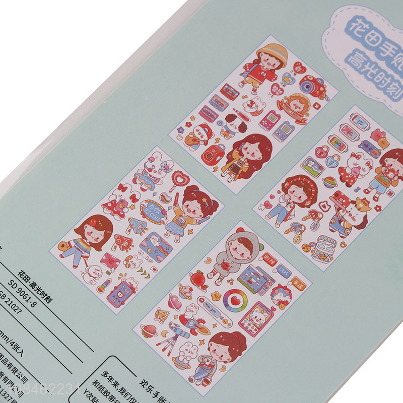 Online wholesale cartoon stickers hand account materials set