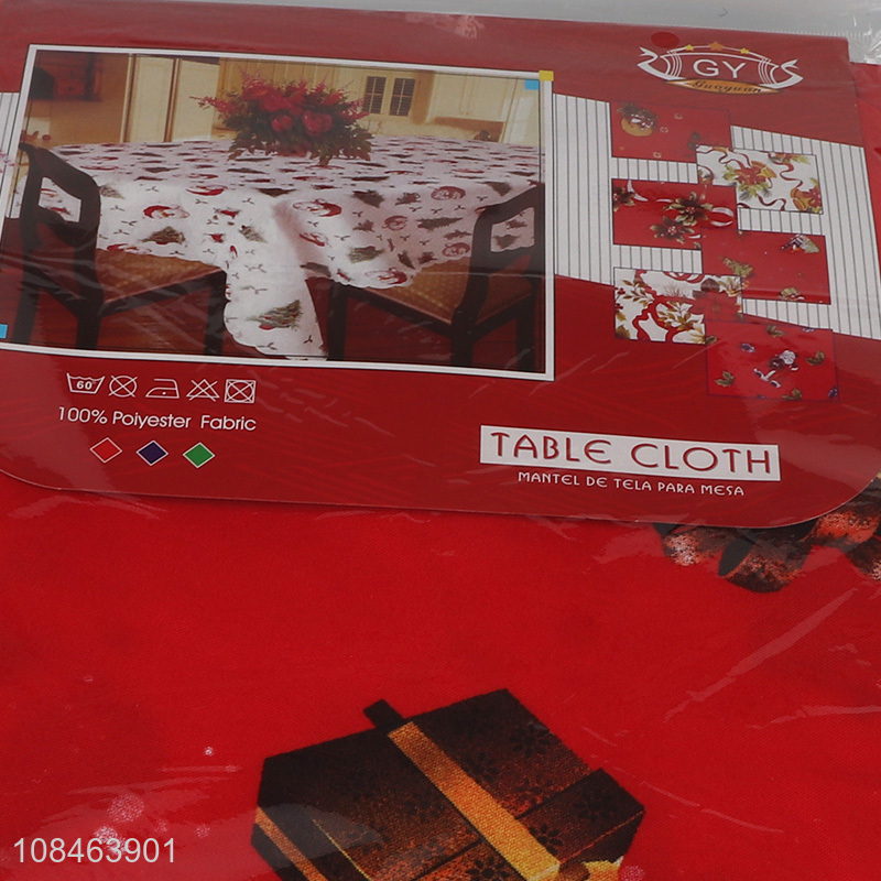 Factory wholesale christmas table cloth festival supplies