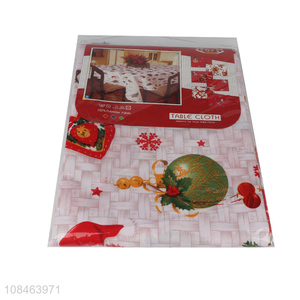 Wholesale price fashion printed christmas table cloth