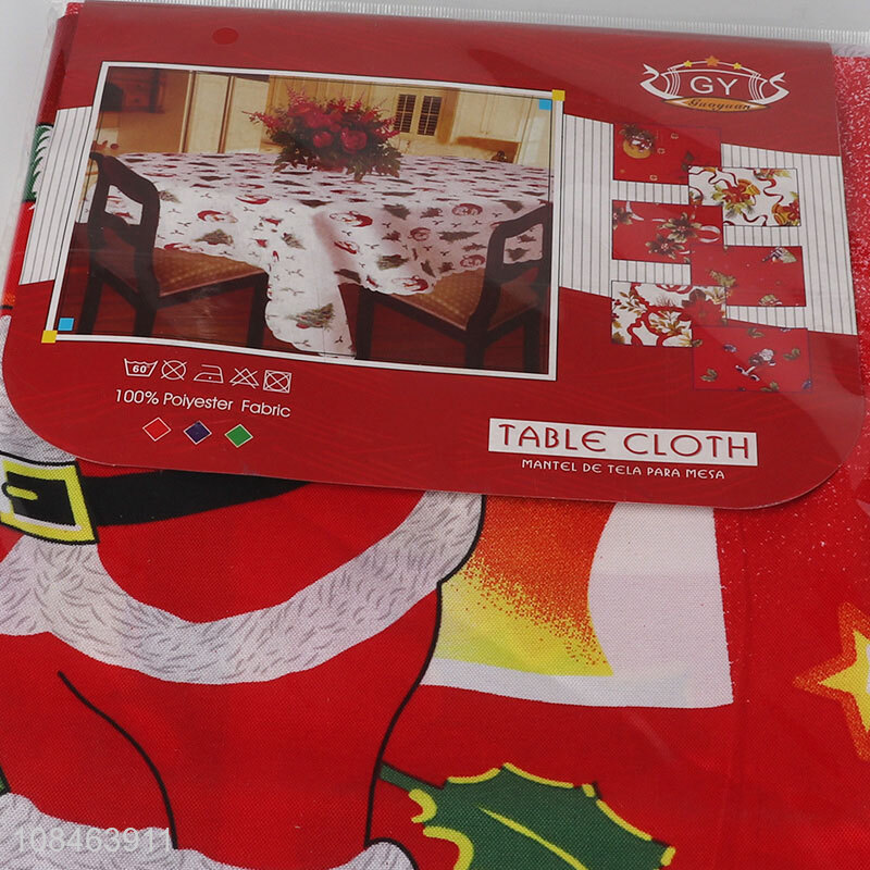 Hot products printed christmas table cloth for sale