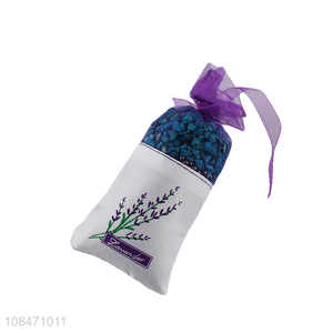 Good quality lavender sachet cotton hemp drawstring bag for sale