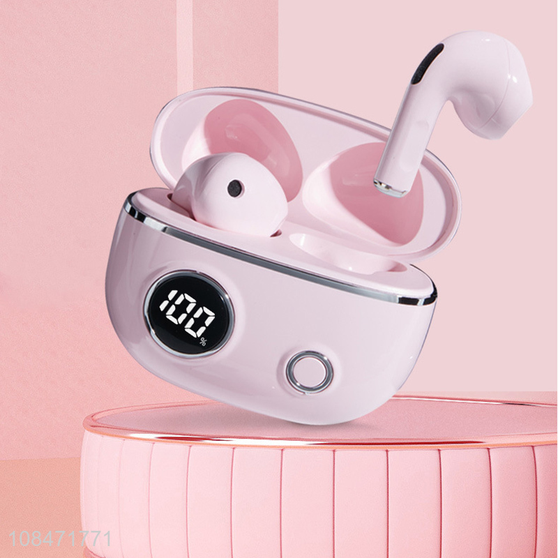 High quality 5.0 wireless bluetooth earbuds with led digital display
