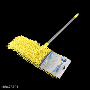 Good quality wet and dry use chenille flat floor mop with adjustable handle