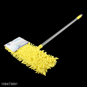 Wholesale 360 degree rotating chenille flat mop household cleaning supplies