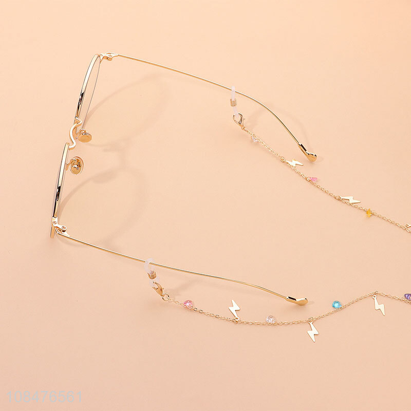 New design fashion metal glasses chain sunglasses decorations
