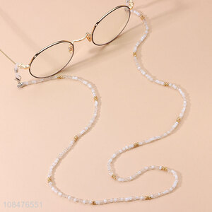 Factory price creative rice pearl glasses chain