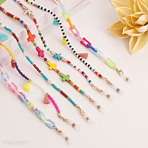 Good price color beads chain glasses chain wholesale