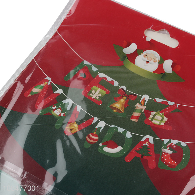 Hot products christmas party banner decorative hanging flags