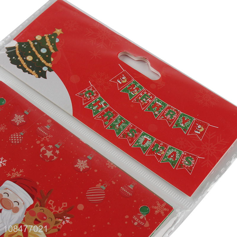 Good wholesale price paper card banner christmas decorations