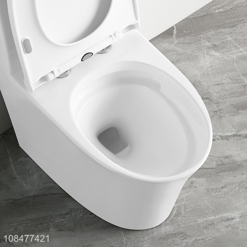 Wholesale 300/400mm 3-4.5L upper-pressing one piece toilet with CE certification