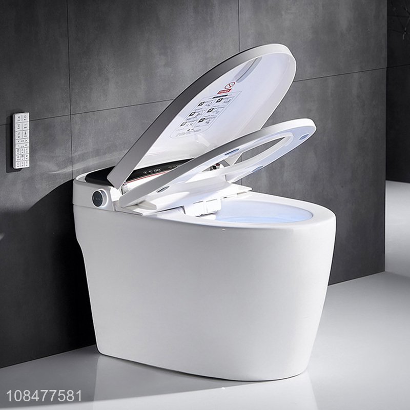 Wholesale 300/400mm 4-6L luxury hands free flushing one pice smart toilet with led display