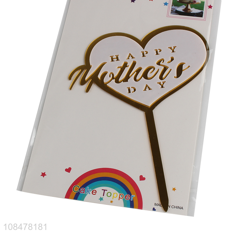 High quality happy mother's day cake topper party cake topper decor