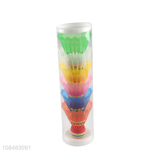 Good selling rainbow ball multicolor badminton with good quality