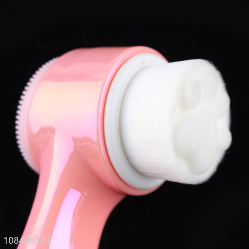 Wholesale from china soft women double-sided facial cleansing brush