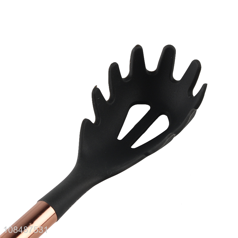Wholesale food grade silicone spaghetti spatula noodle server kitchen utensil