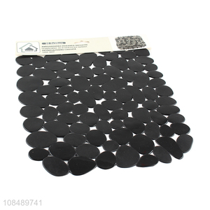 Factory price pvc pebble sink mat dish drying mat kitchen mat