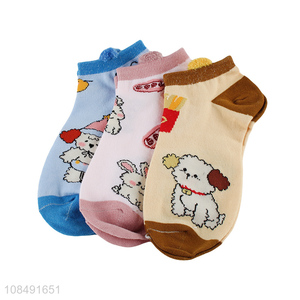 China wholesale cartoon women casual cute short socks ankle socks