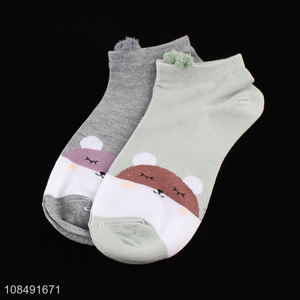 Latest products multicolor women short socks casual ankle socks