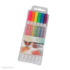 Online wholesale 6pcs color gel pen students brushes