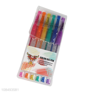 Hot selling color gel pen hand account highlighter pen