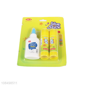 Top selling daily use non-toxic glue stick and white pva glue set
