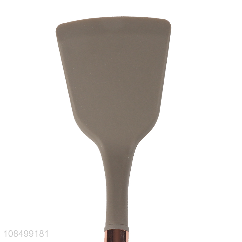 Hot products creative round handle silicone spatula for sale