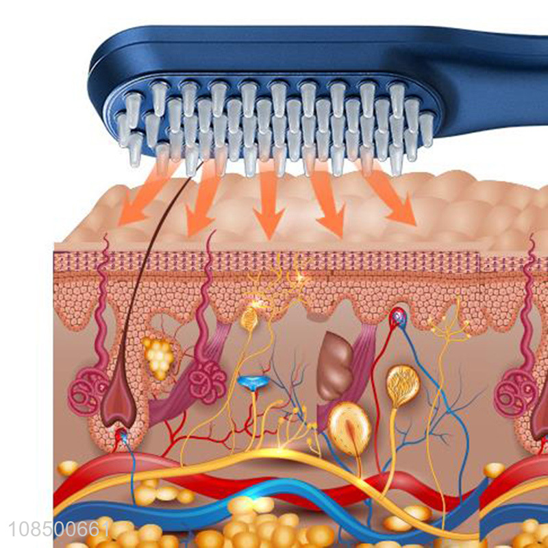 Factory wholesale intelligent massage electric silica gel scalp comb