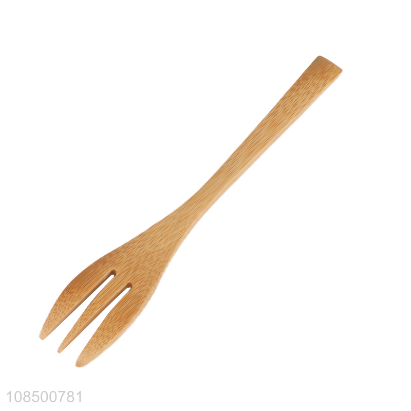 Hot sale 3pcs/set natural bamboo cutlery set with spoon, fork and table knife