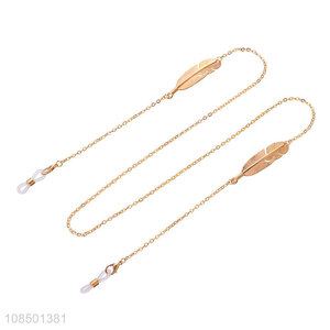 Hot products fashion metal leaf ladies glasses chain for sale