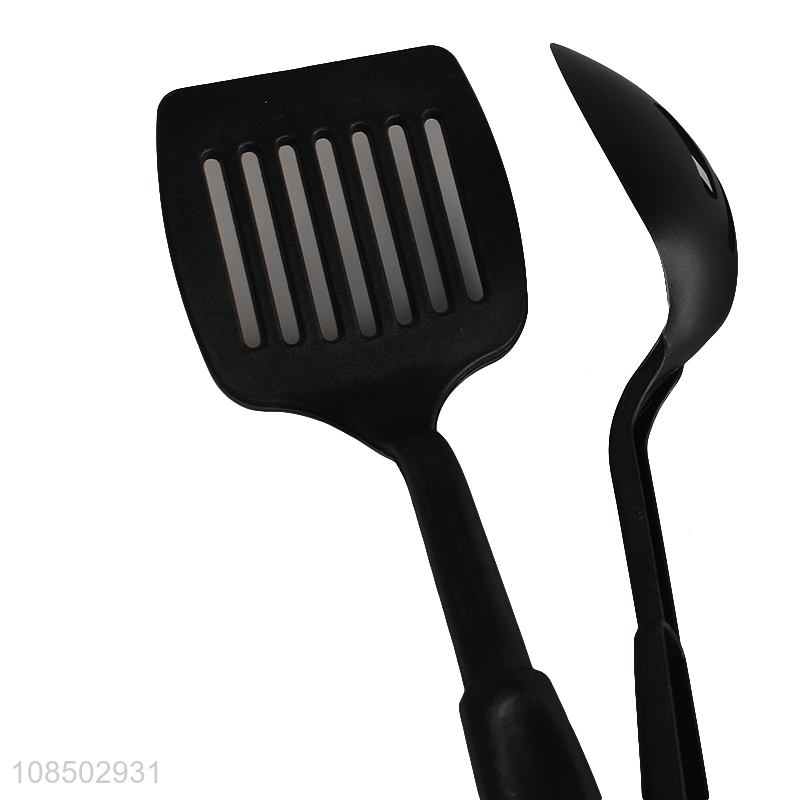 Yiwu direct sale black plastic handle kitchen utensils 6-piece set