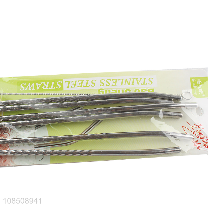 Factory price reusable eco-friendly stainless steel drinking straw
