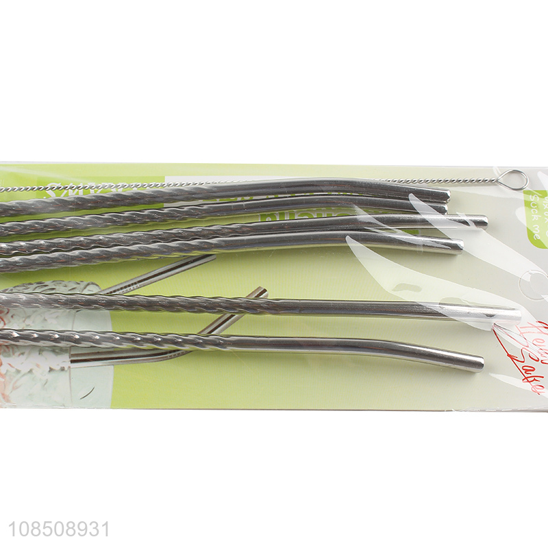 China factory stainless steel drinking straw juice straw for sale
