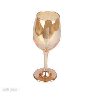 Wholesale luxury glass champagne goblet wine glasses stemmed glassware