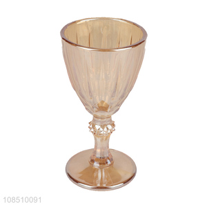 Wholesale colored stemmed wine glasses romantic glass champagne goblet