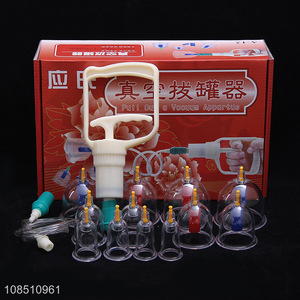 Online wholesale 12 cups cupping set massage therapy cups for body