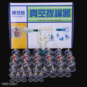 Professional supply 32 large cups cupping vacuum therapy machine with pump